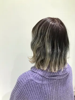 ミディアム 下條 真のヘアスタイル