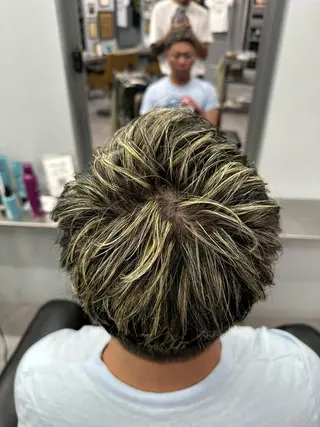 ショート カラー メンズ メンズ特化/パーマ /透明感カラー/ノセのヘアスタイル