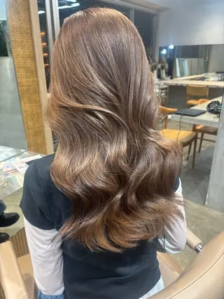 ロング カラー 艶カラー/カラー モデル募集中/シンヤのヘアスタイル