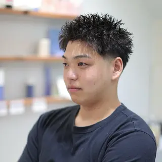 ショート パーマ メンズ メンズカット✂️/ パーマ🪢/金敷幸作のヘアスタイル