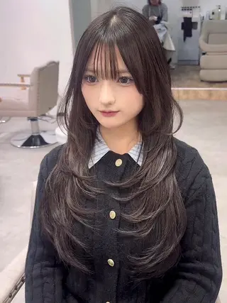 カラー ロング &.TIGRE SmartSalonのヘアスタイル