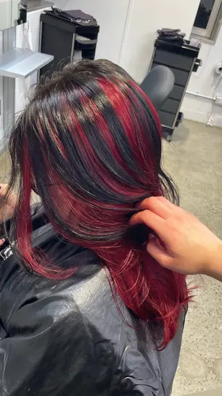 セミロング カラー AIRI /XENA渋谷本店のヘアスタイル