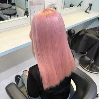 ロング カラー ハイトーン/韓国 レイヤー/るか🎀のヘアスタイル