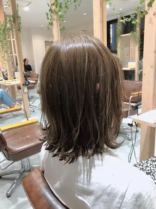 ミディアム Rubik難波樽本 譲二のヘアスタイル