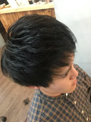 ミディアム ✨上村 潤平✨メンズヘア✨のヘアスタイル