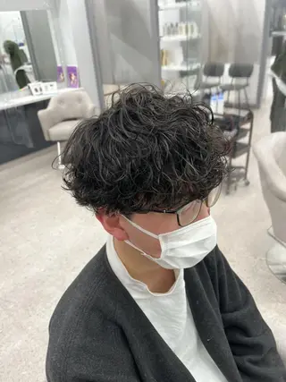 ショート 京都河原町 メンズパーマ助川龍哉のヘアスタイル