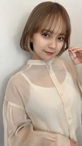 ミディアム カラー 🌟似合わせショート No.1🌟ホノのヘアスタイル