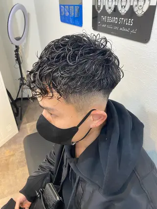 ショート パーマ メンズ ⭐️エクステ指名 No.1⭐️高頭のヘアスタイル