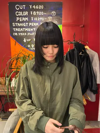 ミディアム ORe'S HAIR BE　GLaDまなみのヘアスタイル