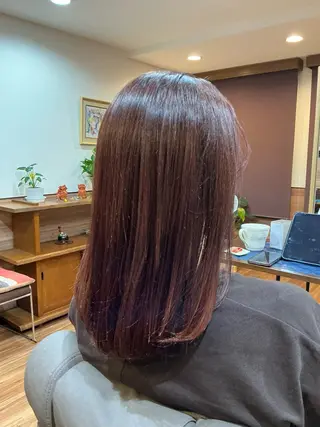 ミディアム Annon プライベートサロンのヘアスタイル