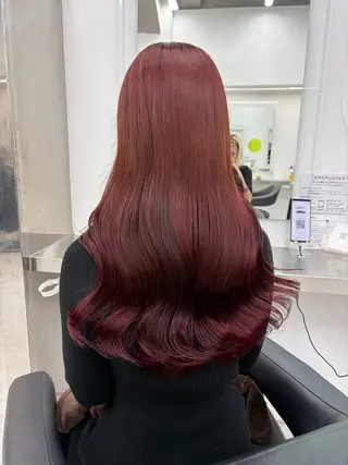 ロング 🍒韓国y2k暖色 NO.1🍒REAのヘアスタイル