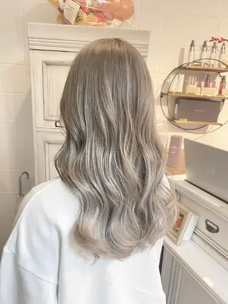 ロング カラー 髪質改善で 憧れの潤艶美髪にのヘアスタイル