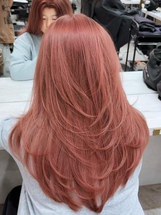 ミディアム カラー レイヤーダブルカラー KYONのヘアスタイル