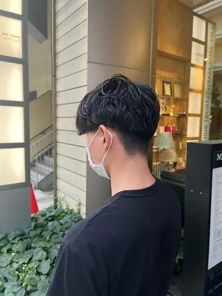 パーマ メンズ ミヤワキ モモコのヘアスタイル