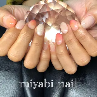 ネイル miyabi nail 桂川駅近くのネイルデザイン