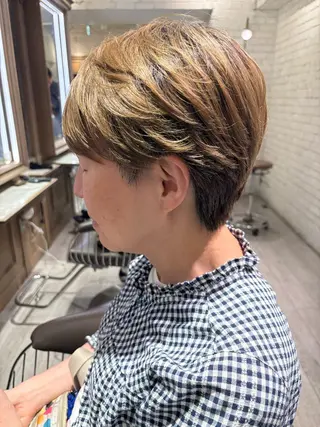 ショート 篠原 葉奈未のヘアスタイル