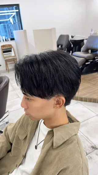 ショート パーマ メンズ 🏆メンズヘア特化 🥇代表りんぺーのヘアスタイル