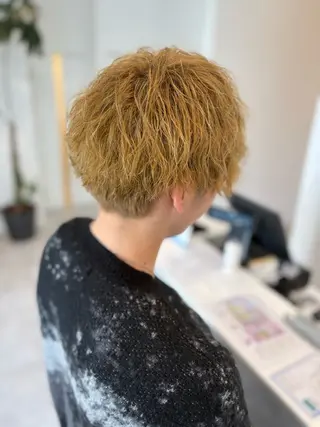 カラー メンズ パーマ/ショートボブ Aoyagiのヘアスタイル