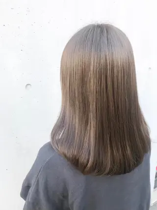 ミディアム カラー miu. ボブ/半個室サロンのヘアスタイル
