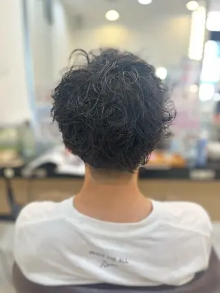 ショート パーマ メンズ トータルビューティー K:R鶴川のヘアスタイル