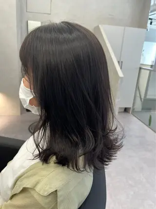 ミディアム カラー 大阪 /千夏のヘアスタイル