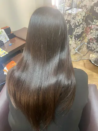 ロング カラー 津田 遥香のヘアスタイル