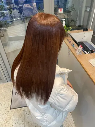 ロング カラー 土橋 香のヘアスタイル