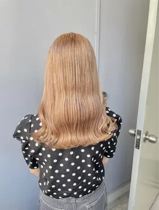セミロング カラー ベージュカラー💖 やすひろのヘアスタイル
