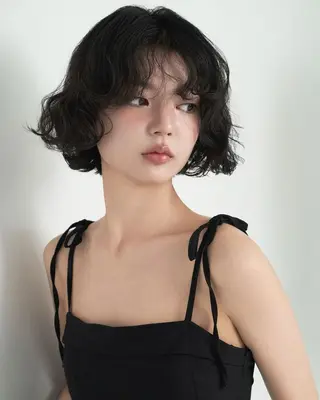 ミディアム パーマ レディース/ボブ パーマ/ 田中育斗のヘアスタイル