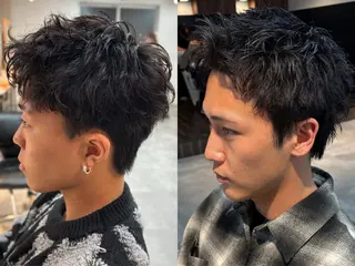 パーマ メンズ 船橋駅フェザーパーマ ニュアンスパーマ保立のヘアスタイル