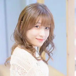 セミロング カラー 🦋韓国系指名No1 店長/圓山 祐也🦋のヘアスタイル