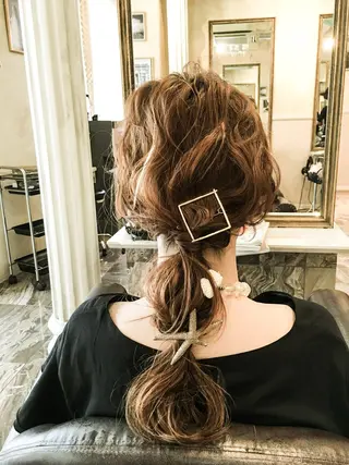 カラー ヘアアレンジ 塚本 昂のヘアスタイル
