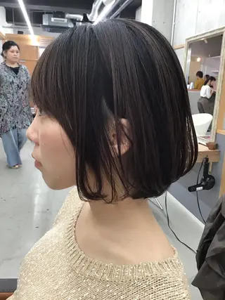ショート 豊中駅3分eha レッスンモデルのヘアスタイル
