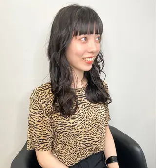 ミディアム カラー パーマ ヘアアレンジ 🌼似合わせのプロ 心斎橋/rena🌼のマツエク・マツパデザイン