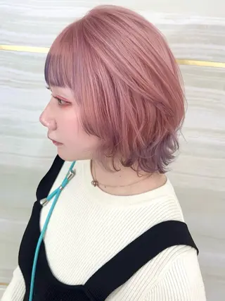 ミディアム カラー 🦋高瀬寛菜🦋 韓国/ブリーチのヘアスタイル