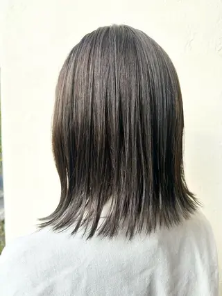 ミディアム カラー 清光 泰之のヘアスタイル