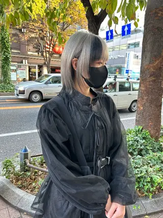 ミディアム カラー りん🧸透明感カラ ー/ヘアアレンジのヘアスタイル
