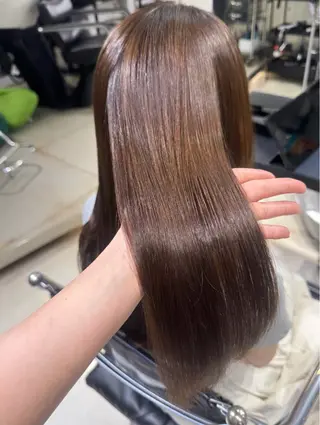 ロング カラー パーマ ヘアアレンジ 透明感カラー✂︎ /縮毛矯正/YUKAのヘアスタイル