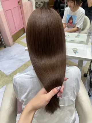 ロング 縮毛矯正/ 透明カラー/hanaのヘアスタイル