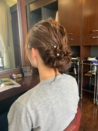 ヘアアレンジ おせ ちさとのヘアスタイル