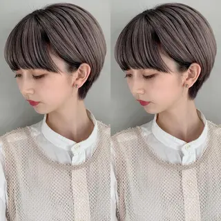 ショート カラー 💜ハイトーン💛 マジカルかいちゃんのヘアスタイル