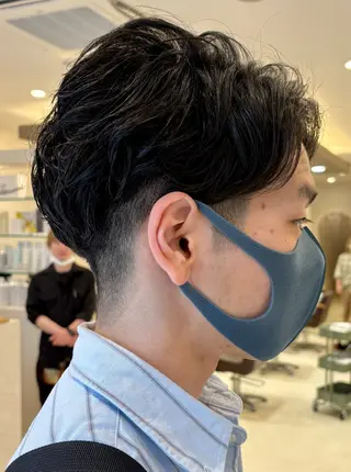ショート パーマ メンズ イシカワ ユウタのヘアスタイル