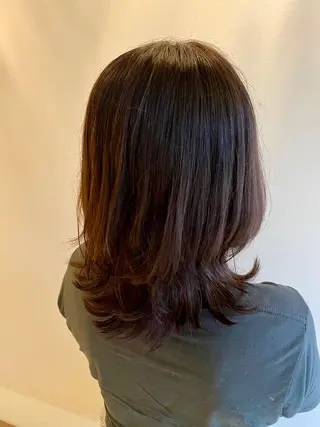 ミディアム カラー INCE HAIR 竹牟礼翔のヘアスタイル