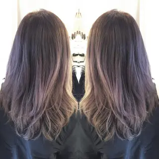 ミディアム セミロング カラー メンズ特化美容師 カラー専門ぺーターのヘアスタイル