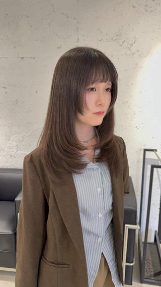 ロング 髪質改善/縮毛矯正 レイヤー/松川匠のヘアスタイル