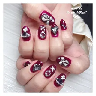 ミディアム ネイル 🐾enen style 🐾のネイルデザイン