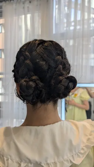 ミディアム ヘアアレンジ 似合わせヘアメイク 🫧moko🫧のヘアスタイル