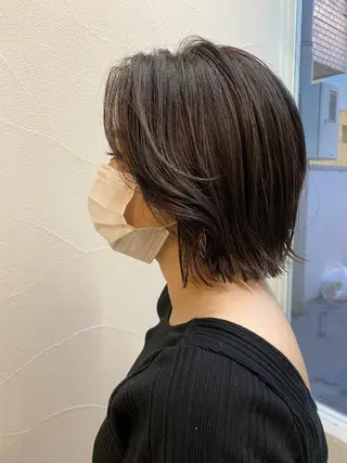 ショート カラー ハイトーン×似合わせ 🌱中川慎之介のヘアスタイル