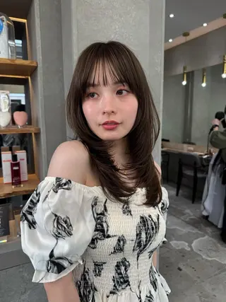 ロング 低ダメージカラー Yoshidaのヘアスタイル