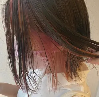 ミディアム カラー カナザワ アリッサのヘアスタイル